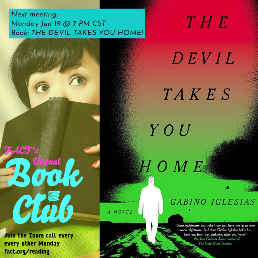 Reading Group to Discuss THE DEVIL TAKES YOU HOME