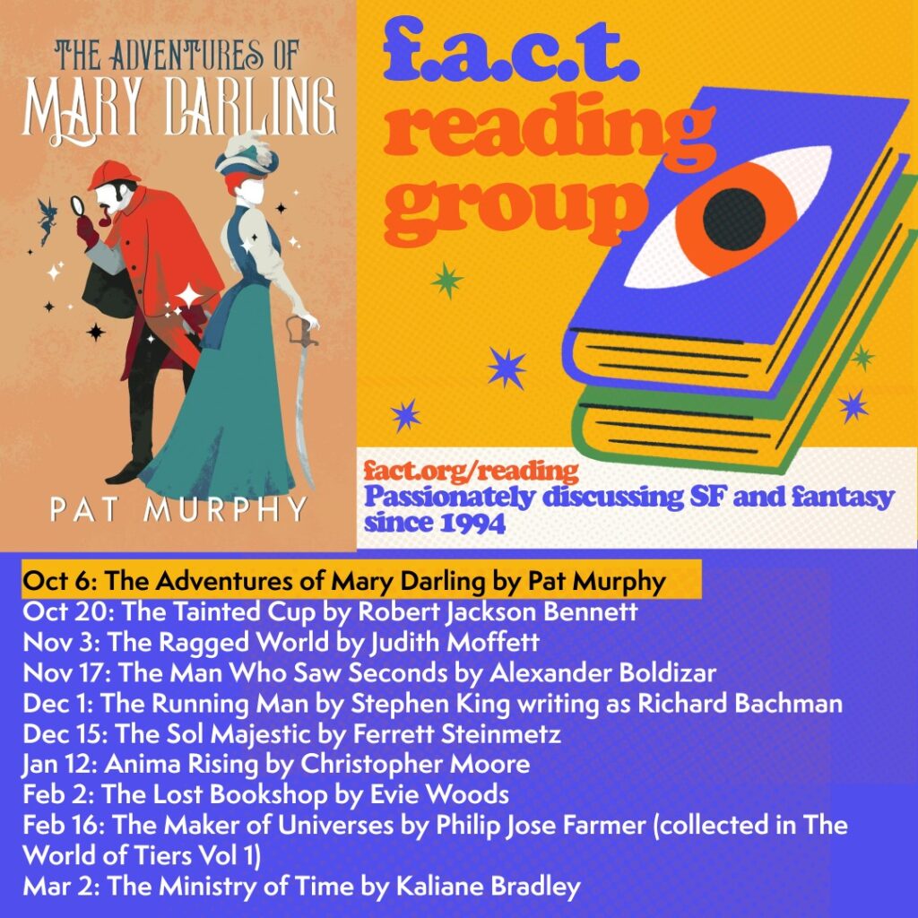 Reading Group to Discuss THE ADVENTURES OF MARY DARLING on Oct 6 Reading Group to Discuss THE ADVENTURES OF MARY DARLING on Oct 6