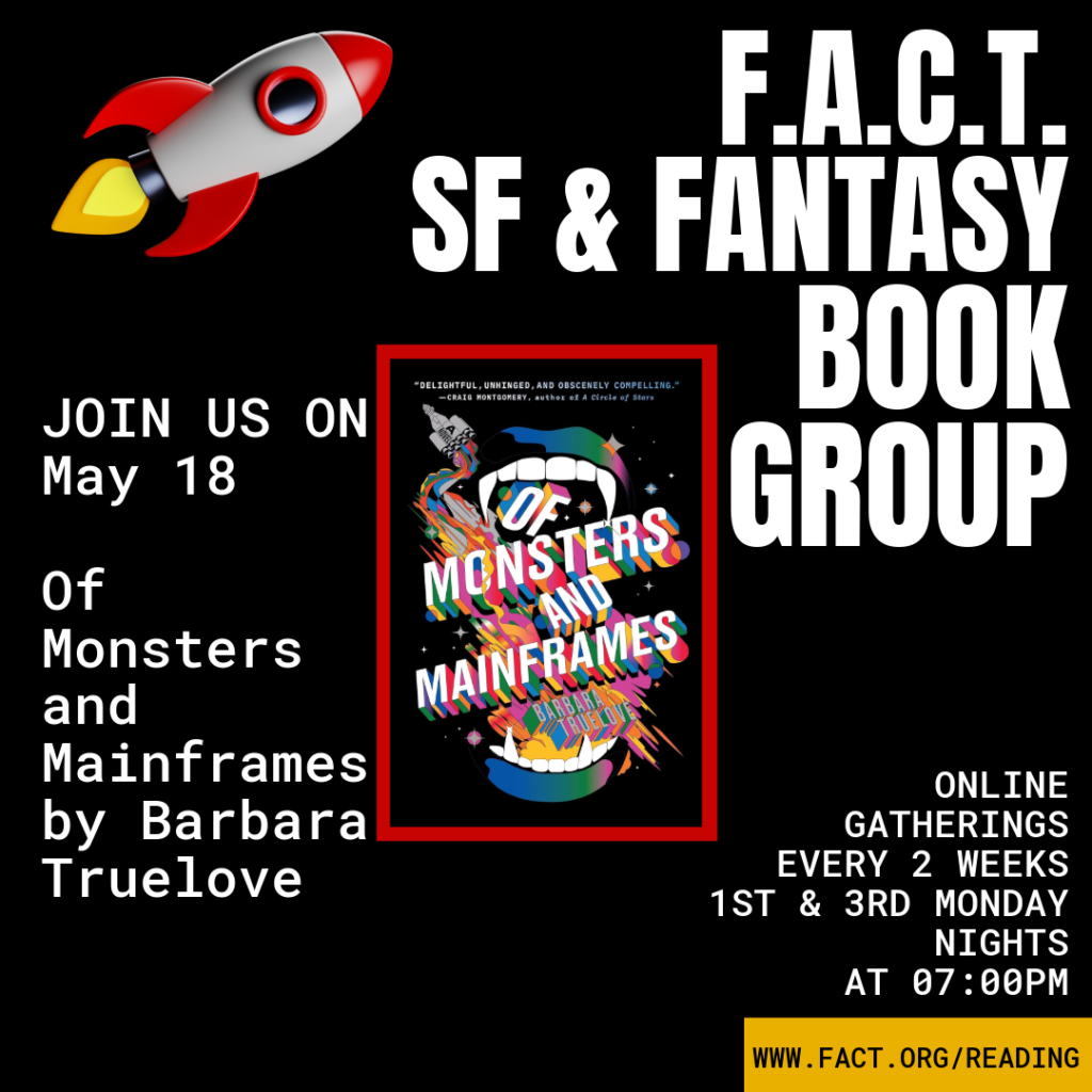 Join Our Book Group’s Discussion of OF MONSTERS AND MAINFRAMES on May 18