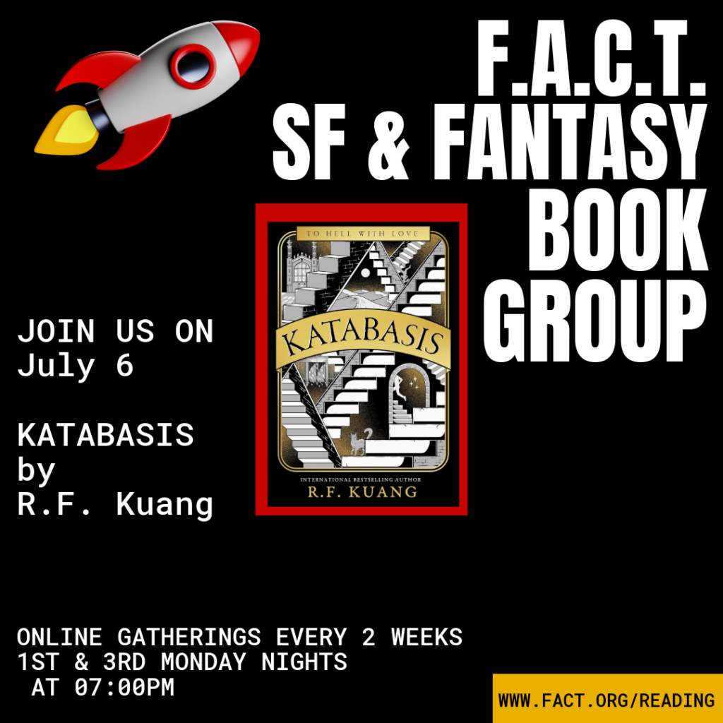 Join Our Book Group’s Discussion of KATABASIS on July 6! Join Our Book Group’s Discussion of KATABASIS on July 6!
