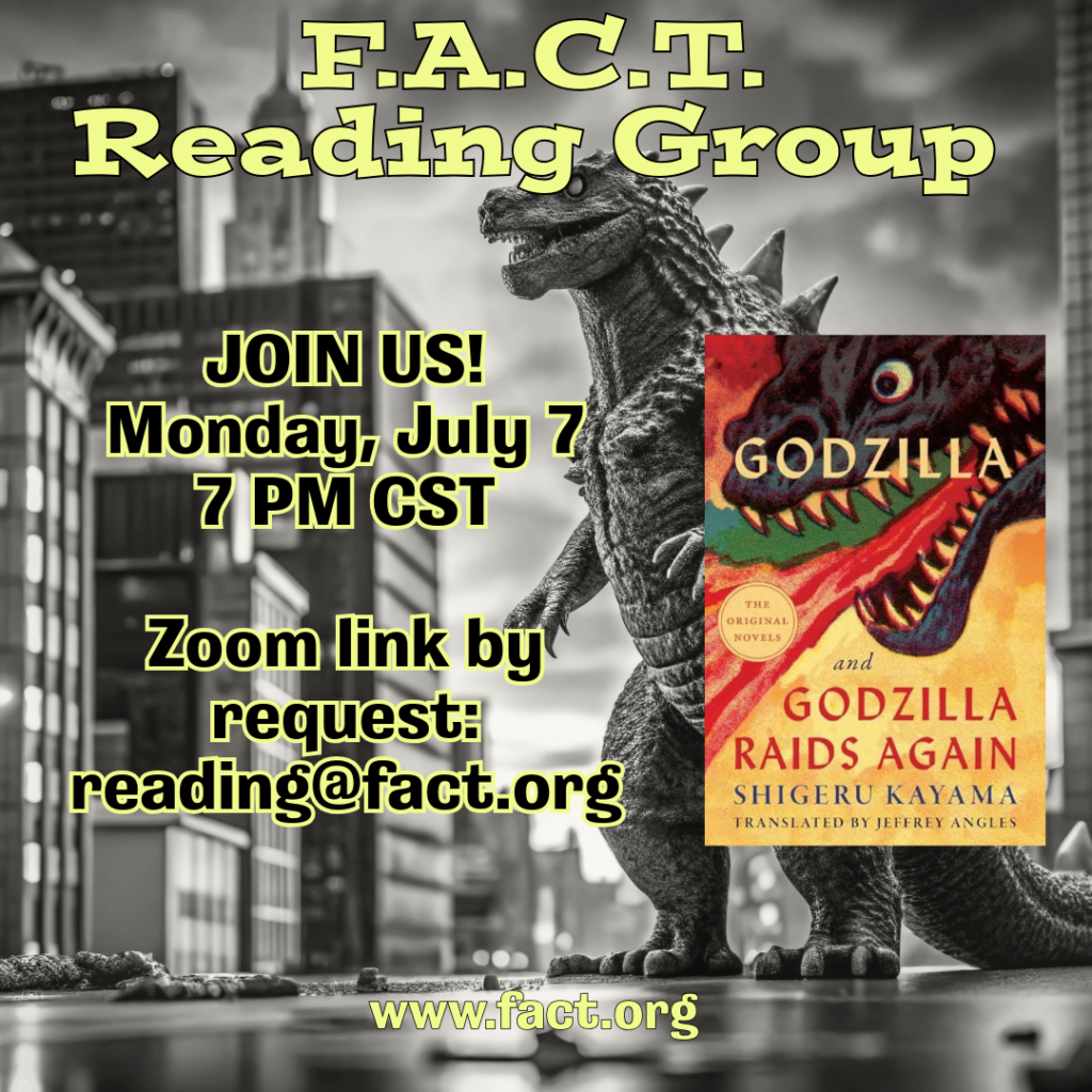 Reading Group to Read Original Godzilla!